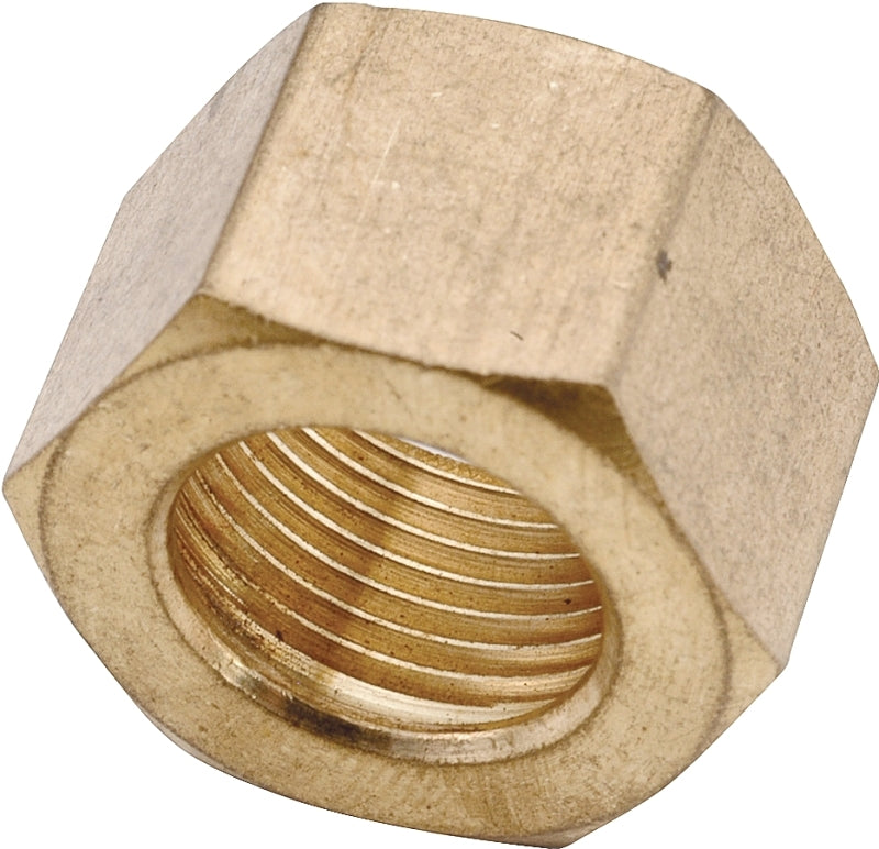 Anderson Metals 730061-08 Nut, 1/2 in Dia, Compression, Brass