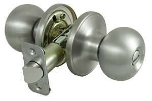 ProSource T9610BRA4V Privacy Lockset, Ball Design, Stainless Steel