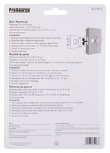 ProSource HSH-042SBP-PS Door Reinforcer, 2-3/8 in Backset, 1-3/8 in Thick Door, Steel, Brass, 4-1/2 in H, 4 in W