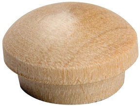 Waddell 8400.25 OAK CS Series Screw Hole Button, 1/4 in Head, Oak Wood
