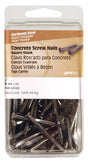 HILLMAN 1 in. Concrete Steel Nail Flat Head 1 lb, Pack of 3