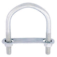 Hampton 3/8 in. X 2-1/2 in. W X 3-5/8 in. L Coarse Zinc-Plated Steel U-Bolt, Pack of 10