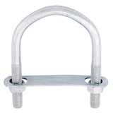 Hampton 3/8 in. X 2-1/2 in. W X 3-5/8 in. L Coarse Zinc-Plated Steel U-Bolt, Pack of 10