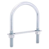 Hampton 3/8 in. X 2-1/2 in. W X 3-5/8 in. L Coarse Zinc-Plated Steel U-Bolt, Pack of 10