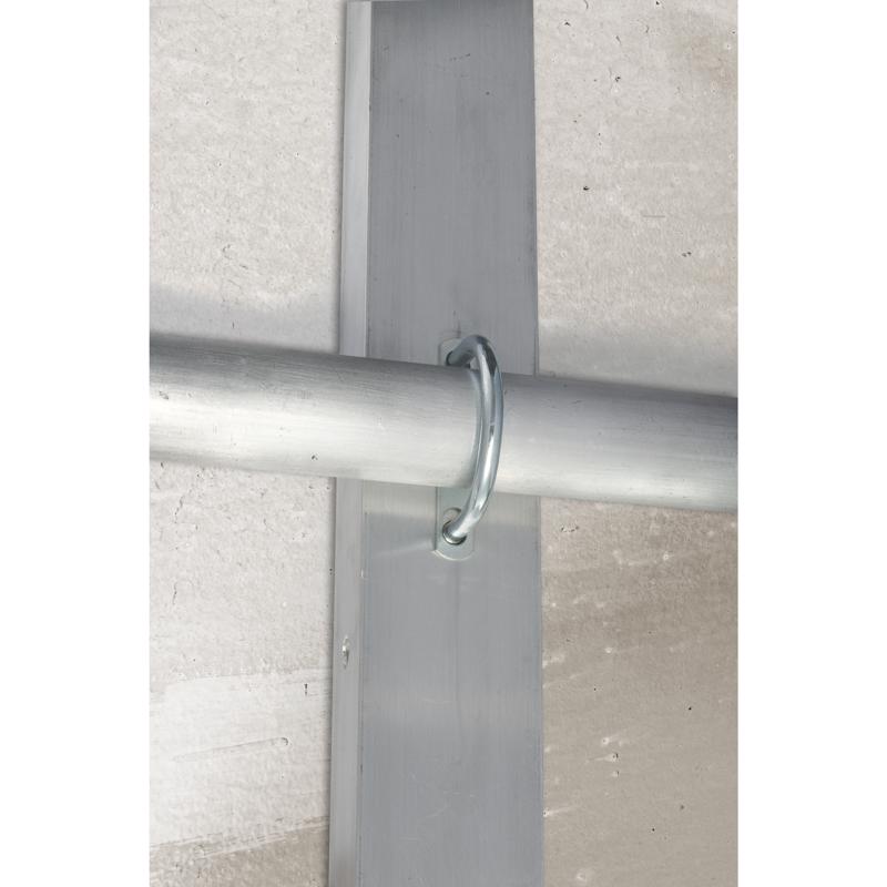 Hampton 3/8 in. X 2-1/2 in. W X 3-5/8 in. L Coarse Zinc-Plated Steel U-Bolt, Pack of 10
