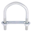 Hampton 3/8 in. X 3 in. W X 4-1/8 in. L Coarse Zinc-Plated Steel U-Bolt, Pack of 10