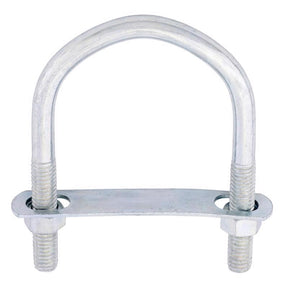 Hampton 3/8 in. X 3 in. W X 4-1/8 in. L Coarse Zinc-Plated Steel U-Bolt, Pack of 10