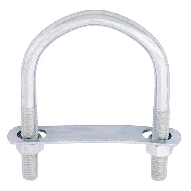 Hampton 3/8 in. X 3 in. W X 4-1/8 in. L Coarse Zinc-Plated Steel U-Bolt, Pack of 10