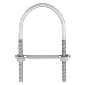 Hampton 5/16 in. X 2-1/2 in. W X 5-3/16 in. L Coarse Stainless Steel U-Bolt, Pack of 5