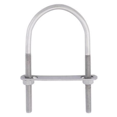 Hampton 5/16 in. X 2-1/2 in. W X 5-3/16 in. L Coarse Stainless Steel U-Bolt, Pack of 5