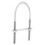 Hampton 5/16 in. X 2-1/2 in. W X 5-3/16 in. L Coarse Stainless Steel U-Bolt, Pack of 5