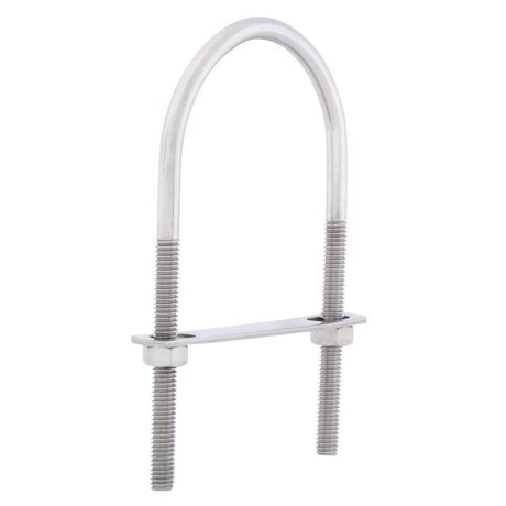 Hampton 5/16 in. X 2-1/2 in. W X 5-3/16 in. L Coarse Stainless Steel U-Bolt, Pack of 5