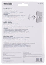 ProSource HSH-044SBP-PS Door Reinforcer, 2-3/8 in Backset, 1-3/4 in Thick Door, Steel, Brass, 4-1/2 in H, 4 in W