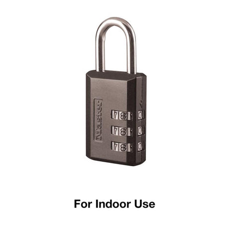 Master Lock 1-3/16 in. W Steel 3-Dial Combination Luggage Lock