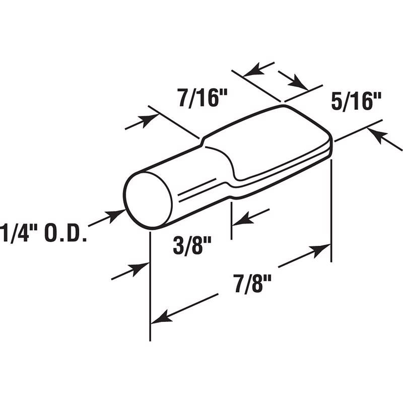 Richelieu Silver Metal Shelf Support Peg 7/8 in. L 22 lb, Pack of 5
