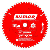 Diablo D0756N Circular Saw Blade, 7-1/4 in Dia, 5/8 in Arbor, 56-Teeth, Carbide Cutting Edge