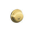 Schlage B-Series Bright Brass Brass Single Cylinder Deadbolt, Pack of 4