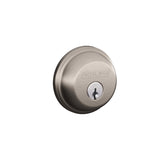 Schlage B-Series Satin Nickel Brass Single Cylinder Deadbolt, Pack of 4