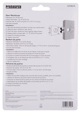 ProSource HSH-044SBN-PS Door Reinforcer, 2-3/8 in Backset, 1-3/4 in Thick Door, Steel, Satin Nickel, 4-1/2 in H, 4 in W