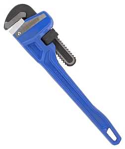 Vulcan JL40114 Pipe Wrench, 38 mm Jaw, 14 in L, Serrated Jaw, Carbon Steel, Powder-Coated, Heavy-Duty Handle