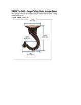 Landscapers Select GB0073L Ceiling Hook, 2-1/2 in L, Zinc Alloy, Antique Brass, Antique Brass, Wall