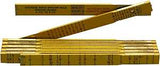 Crescent Lufkin Red End Series T656N Folding Rule, 0 to 72 in, SAE Graduation, Wood, White