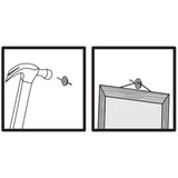 HILLMAN Brass-Plated One Piece Quick Hanger 40 lb 4 pk, Pack of 10