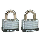 Master Lock 15/16 in. H X 13/16 in. W X 1-1/2 in. L Steel Warded Locking Warded Padlock