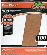 Gator 3276 Sanding Sheet, 11 in L, 9 in W, 100 Grit, Garnet Abrasive