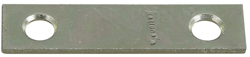 National Hardware N272-716 Mending Brace, 2 in L, 1/2 in W, Steel, Zinc, Screw, Pack of 40
