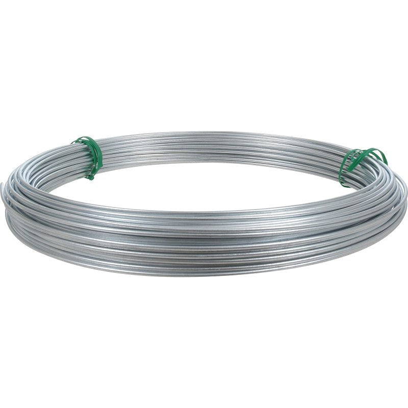 Hillman 50142 Utility Wire, 100 ft L, 14 ga Gauge, Steel, Galvanized, Pack of 8