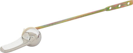 ProSource 24458-3L Toilet Flush Lever, Front Mounting, 8 in L Flush Arm, Steel/Zinc, Chrome/Yellow Zinc