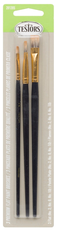 BRUSH FLAT PREM GRAY SET OF 3