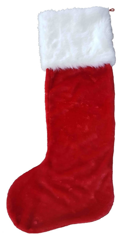 Hometown Holidays 28405 Giant Plush Stocking, Polyester, Red/White, Pack of 12