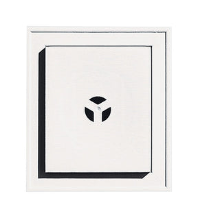Builders Edge 12-1/8 in. H X 8 in. W X 1-5/8 in. L Prefinished White Vinyl Mounting Block