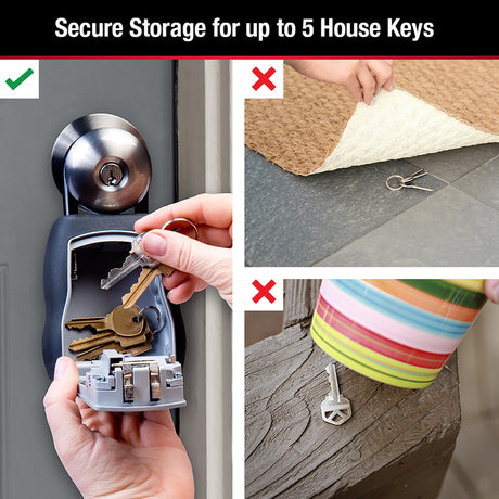 Master Lock 5-7/32 in. H X 3-1/4 in. W Metal 4-Digit Combination Lock Box