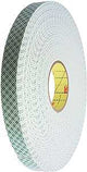 3M 4016-1/2 Tape, 36 yd L, 1/2 in W, Off-White