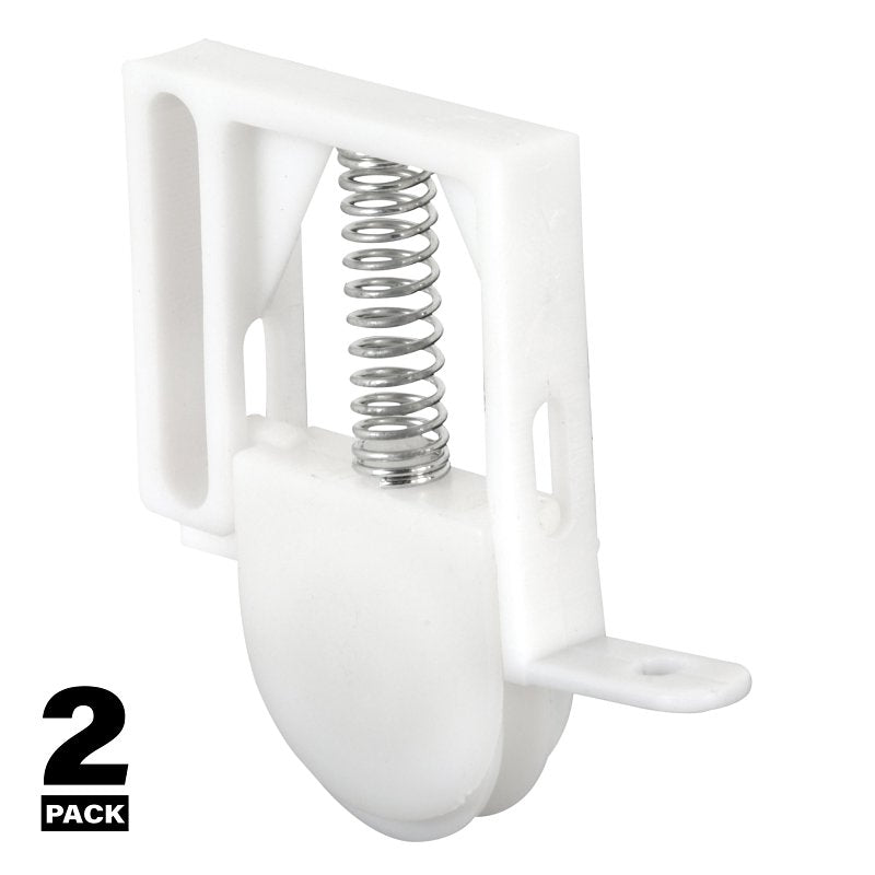 Prime-Line B 529 Roller Assembly, 1 in Dia Roller, 1/4 in W Roller, Polyethylene Roller, Concave Roller, 3/8 in W