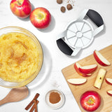 Good Grips 32681 Apple Divider, Stainless Steel Blade, Rubber Handle, Dishwasher Safe: Yes
