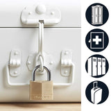 Master Lock 1-1/4 in. H X 5/16 in. W X 1-9/16 in. L Brass 4-Pin Cylinder Exterior Padlock