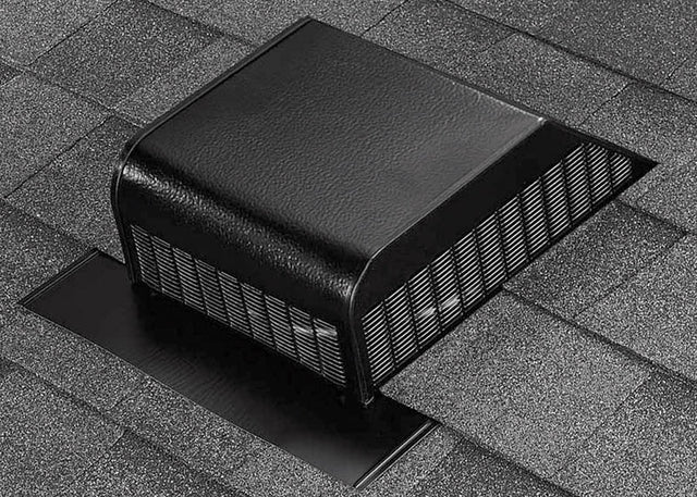 Air Vent 3.6 in. H X 15 in. W X 16 in. L X 9 in. D Black Aluminum Roof Vent Assembly, Pack of 6