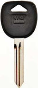 Hy-Ko 12005B106 Automotive Key Blank, Brass/Plastic, Nickel, For: General Motors Vehicle Locks, Pack of 5