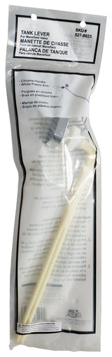 ProSource PMB-205-3L Toilet Flush Lever, Front, 9 in L Flush Arm, Plastic, Chrome