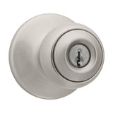 Kwikset Polo Satin Nickel Entry Knobs 1-3/4 in.