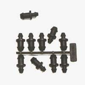 Raindrip 646050B Goof Plug, 1/2 in Connection, Plastic, Black