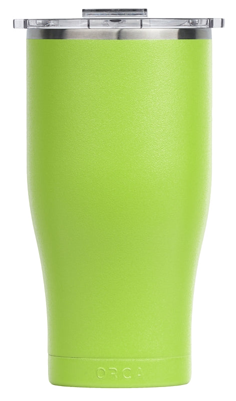 Orca Chaser Series ORCCHA27LM/CL Tumbler, 27 oz, Stainless Steel, Clear/Lime