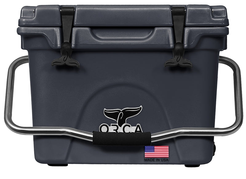 Orca ORCCH020 Cooler, 20 qt Cooler, Plastic, Charcoal, 10 days Ice Retention