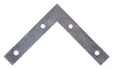 ProSource FC-Z05-013L Corner Brace, 5 in L, 5 in W, 7/8 in H, Steel, Zinc-Plated, 1.8 mm Thick Material, Pack of 10