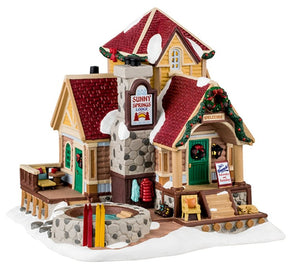 LIC LTD 45229 Sunny Springs Lodge, Vail Village, Porcelain, Pack of 4