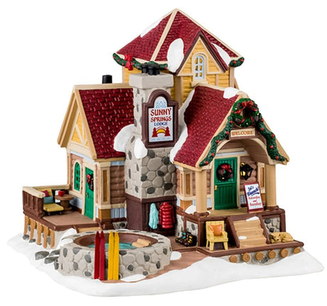 LIC LTD 45229 Sunny Springs Lodge, Vail Village, Porcelain, Pack of 4